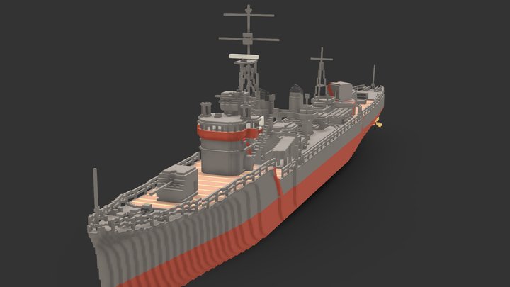 HSF Harekaze (Voxel) 3D Model
