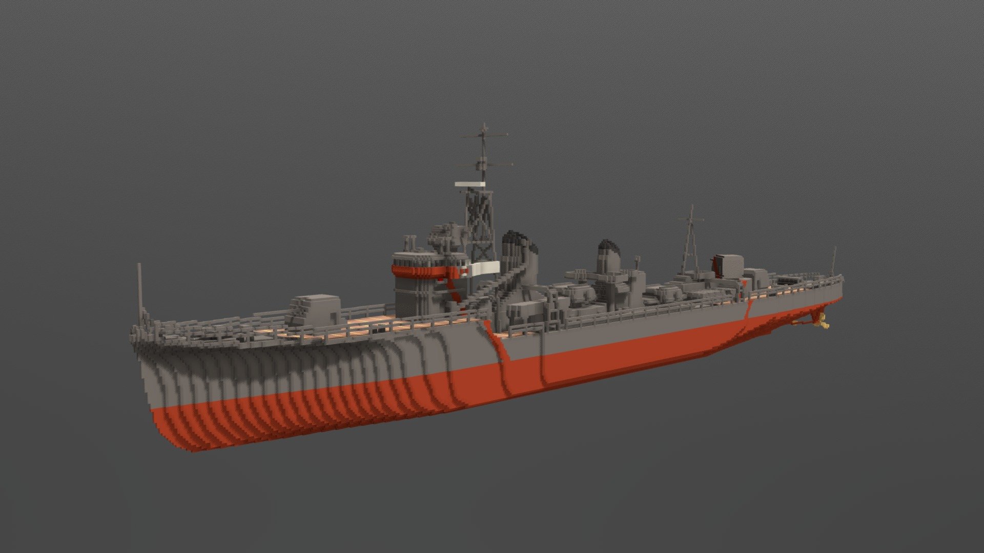 Hsf Harekaze Voxel Download Free 3d Model By Hakohizk Zhakecd Dcb175e Sketchfab