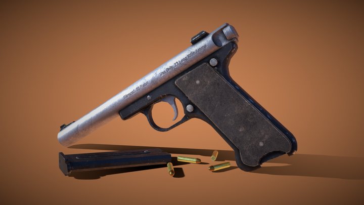 Fallout: New Vegas Silenced .22 3D Model