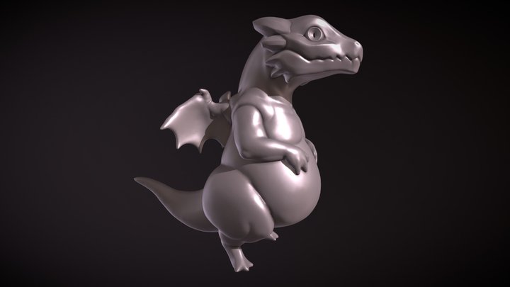 Young Dragon WIP02 3D Model