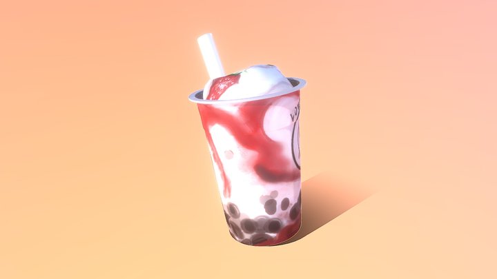 OBJ_BubbleTea_v04 3D Model