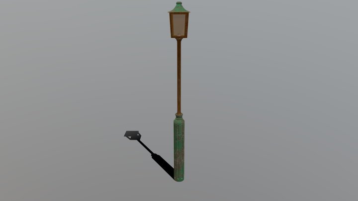 steampunk street lantern 3D Model