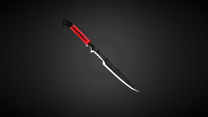 Hard Surface Sword Model 3D Model