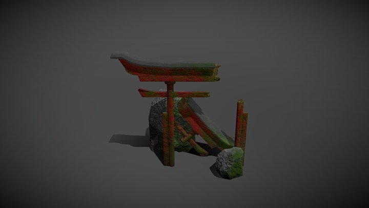 Torri Gate 3D Model