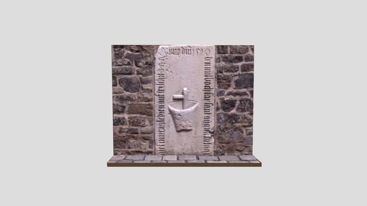 Wall tombstone, Cathedral of Saints Peter & Paul 3D Model