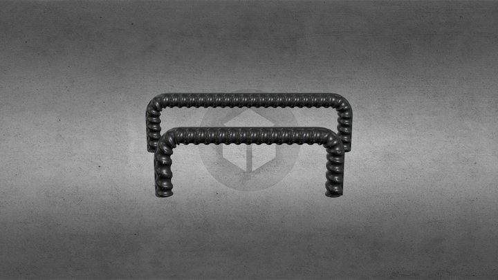 Reinforced handle 鋼筋造型把手 3D Model