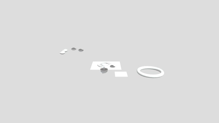 Floating House 3D Model
