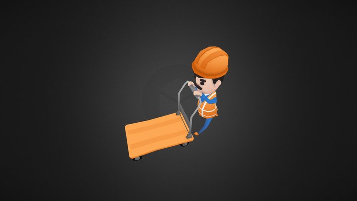 rainforest, Inc. worker animation 3D Model