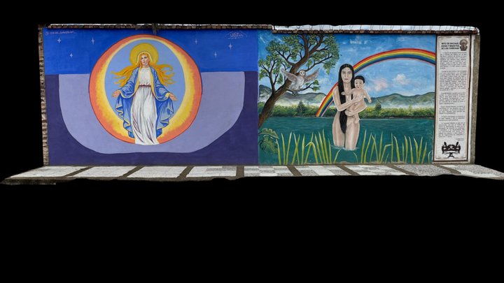 Murales Virgen María y Bachué – Gratis 3D-model STL