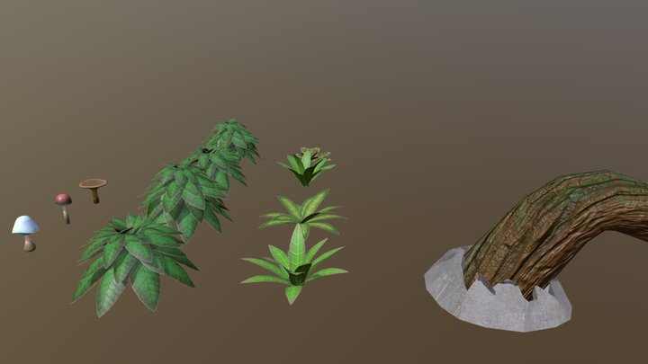 Foliage Collection 3D Model