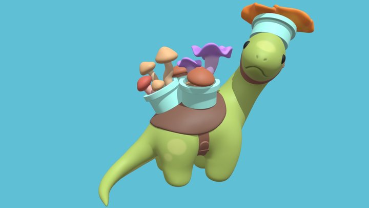 Mushroom-O-Saurus 3D Model