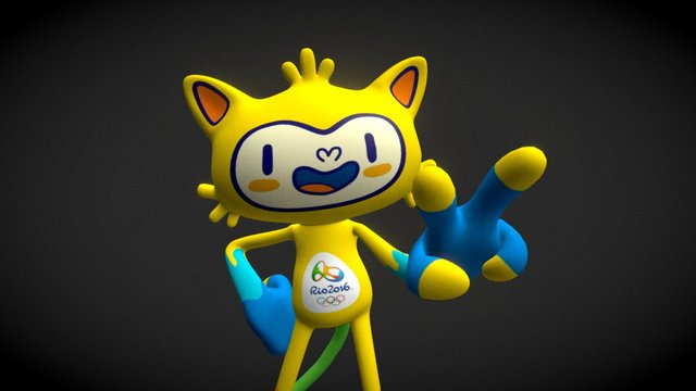 Mascot Rio 2016 Olympic 3D Model