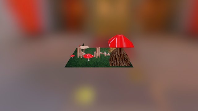 Combine Props into Stage - Before UTS 3D Model