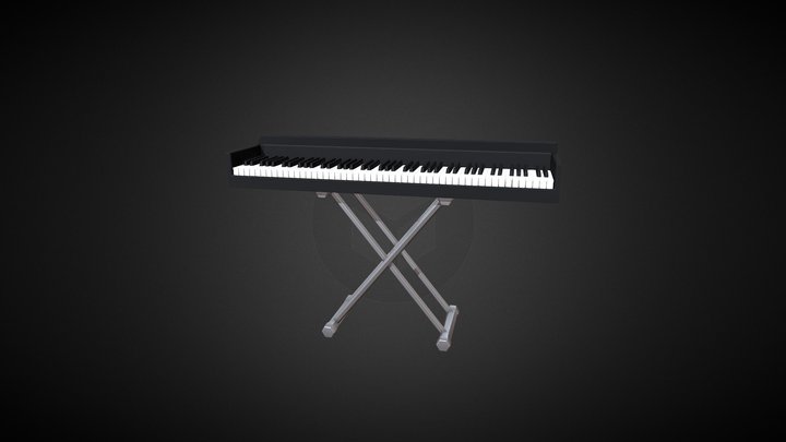 electric piano lowpoly 3D Model