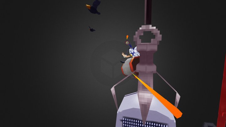 VG Remix Earthworm Jim To late for bullets 3D Model