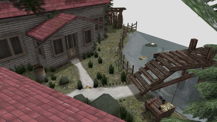DAE Diorama- Forest Loner 3D Model
