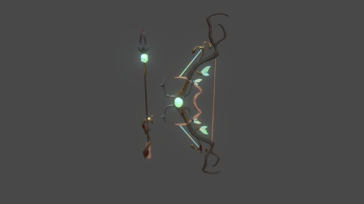 Weapon Bow 3D Model