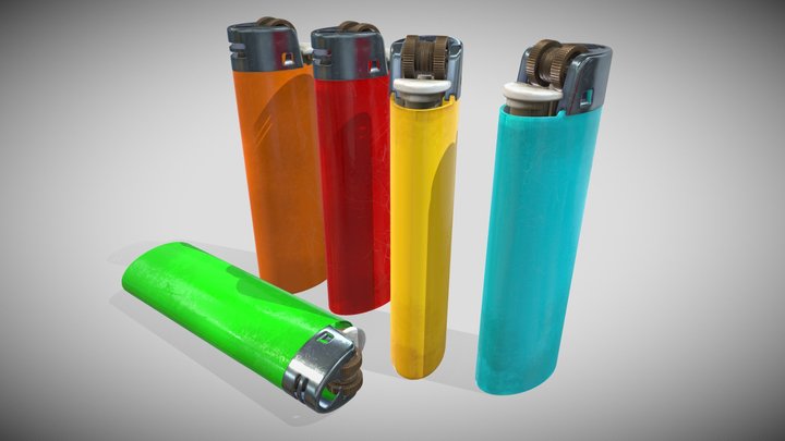 Lighter - Accendini Bic – Kostenloses 3D-Modell STL