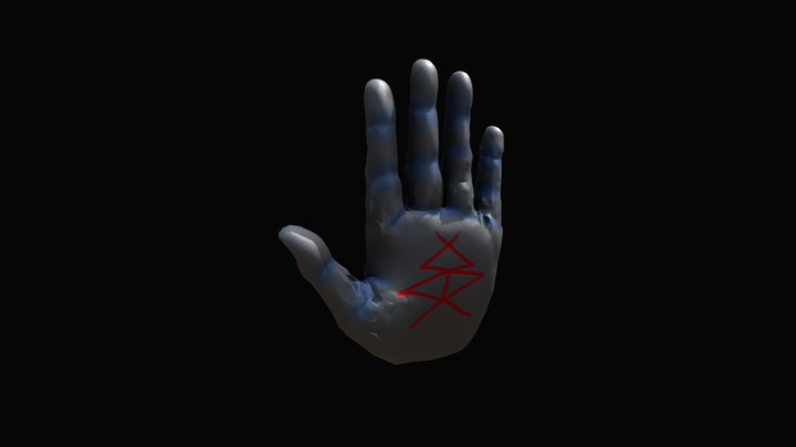 Runic Left Hand 3D Model