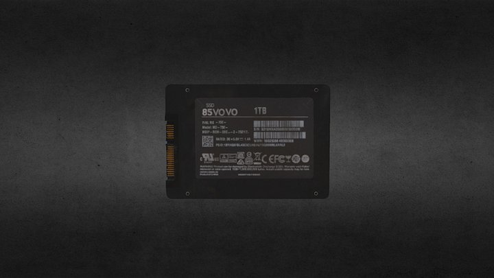 Samsung SSD 2.5in - Dirty 3D Model