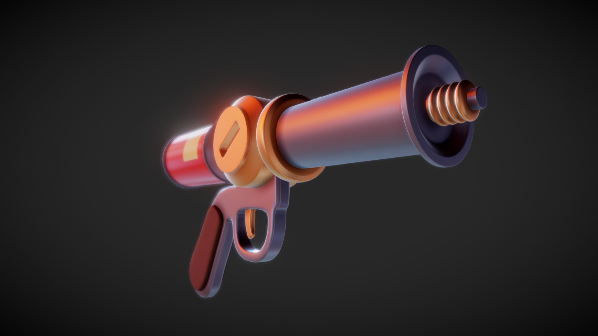 3D model Airgun - This is a 3D model of the Airgun. The 3D model is about a close-up of a key.