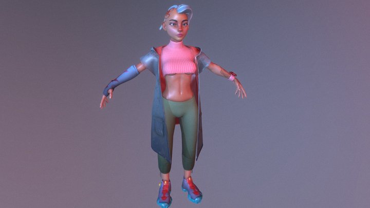 SciFi Girl 3D Model