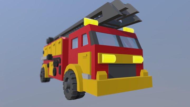 Fire truck toy model 3D Model