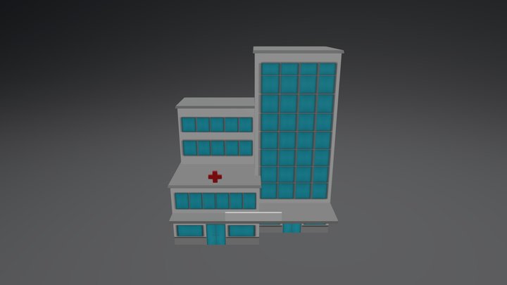Hospital Cartoon 3D Model