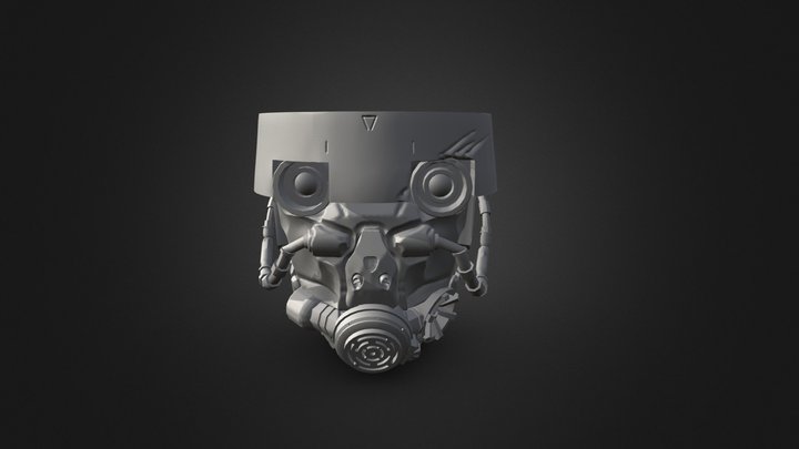 Rebreather helmet 3D Model