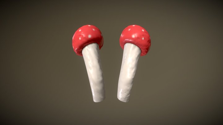 Mushrooms 3D Model