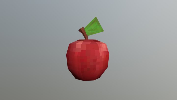 Apple 3D Pixel 3D Model