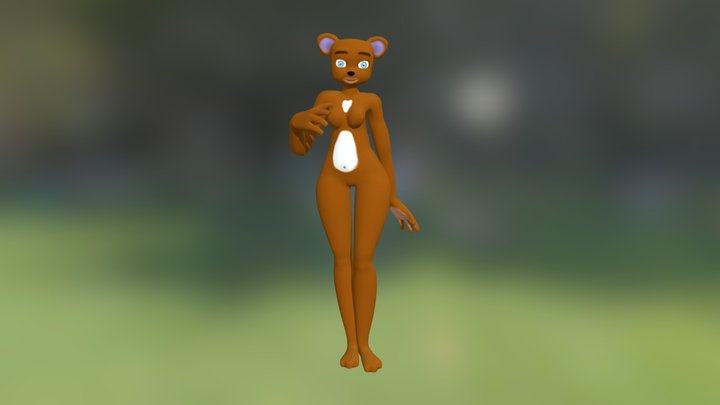 Female Bear Base Model 3D Model