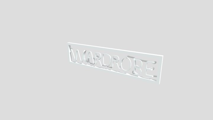 Gorilla Tag Wardrobe Sign 3D Model