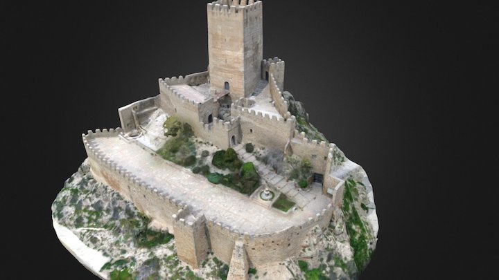 Castell de Banyeres de Mariola 3D Model