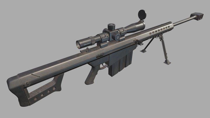 Barrett M82 3D Model