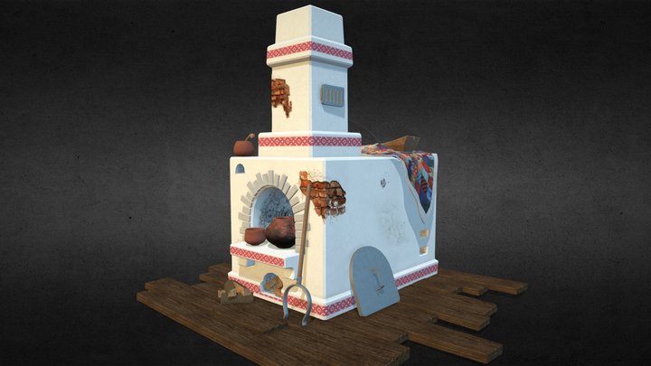 Russian stove - automapping 3D Model