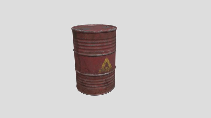 Barrel_ Low 3D Model