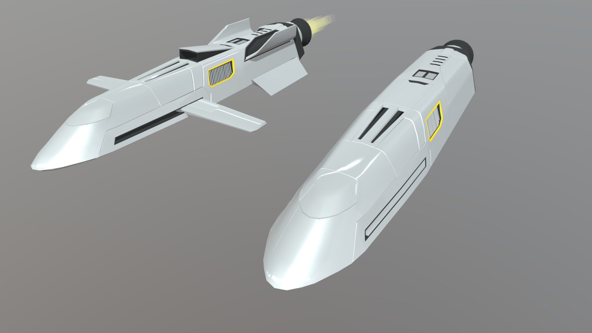 Hasta Missile — Sketchfab embed 3D viewer