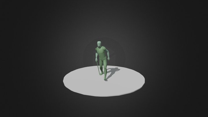 Limp Animation Cycle 3D Model