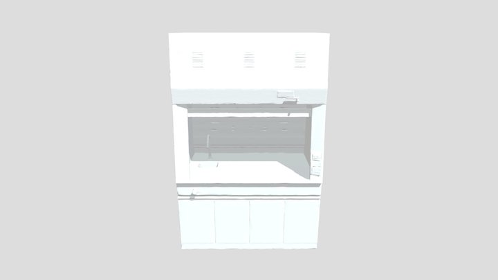 Fume Hood Blueprint 3D Model