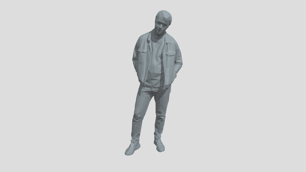 Lowpoly Male Standing