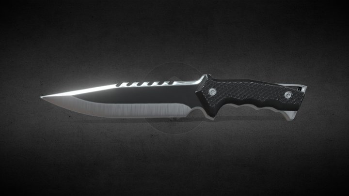 Tactical Knife 3D Model