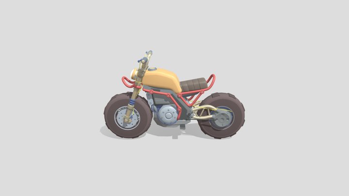 HW2_details_motorcycle 3D Model