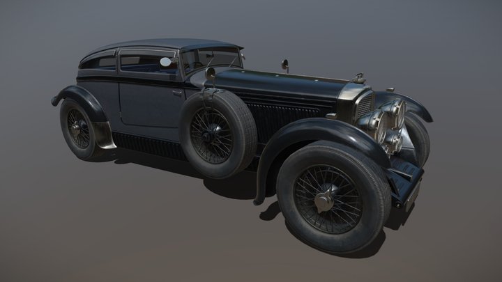 Vehicle "Blue Train" Bentley 3D Model