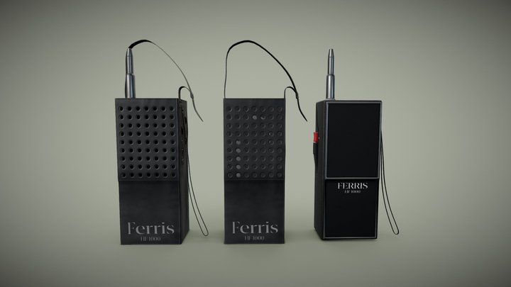Ferris HF-1000 Handheld CB Radio – Gratis 3D-model STL