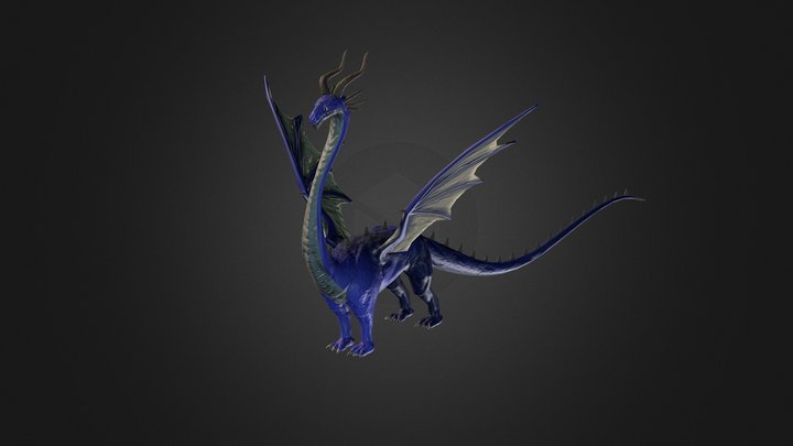 European Dragon 3D model