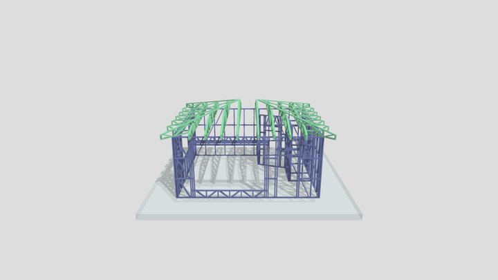Dom 5.5x6.5. H=3 3D Model