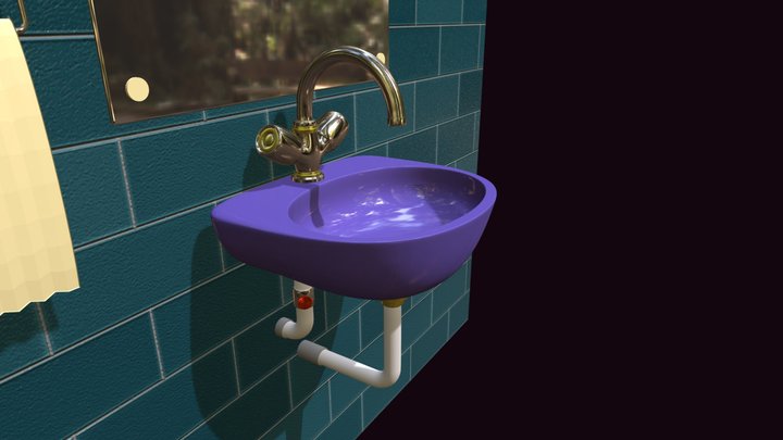 Bathroom Basin/Sink/Wash Basin 3D Model
