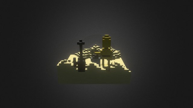 R2-D2 and C-3PO on Tatooine 3D Model
