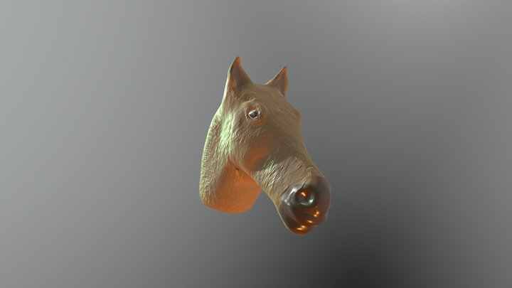 Horse Head 3D Model